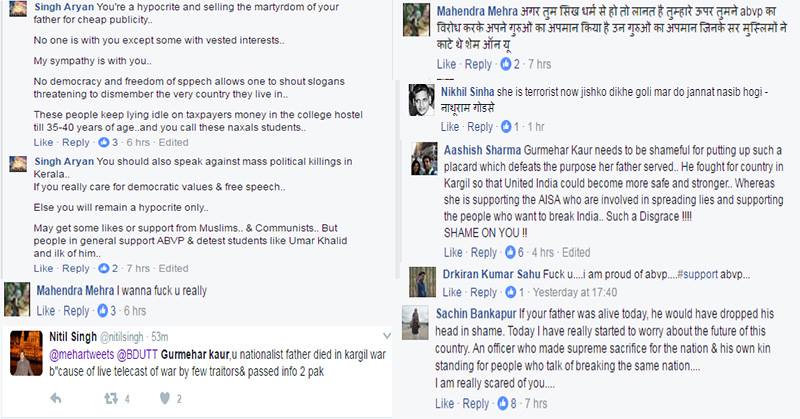 Gurmehar Kaur Abuse 3