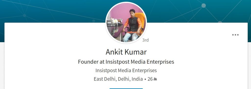 Ankit Pandey LinkedIn Profile