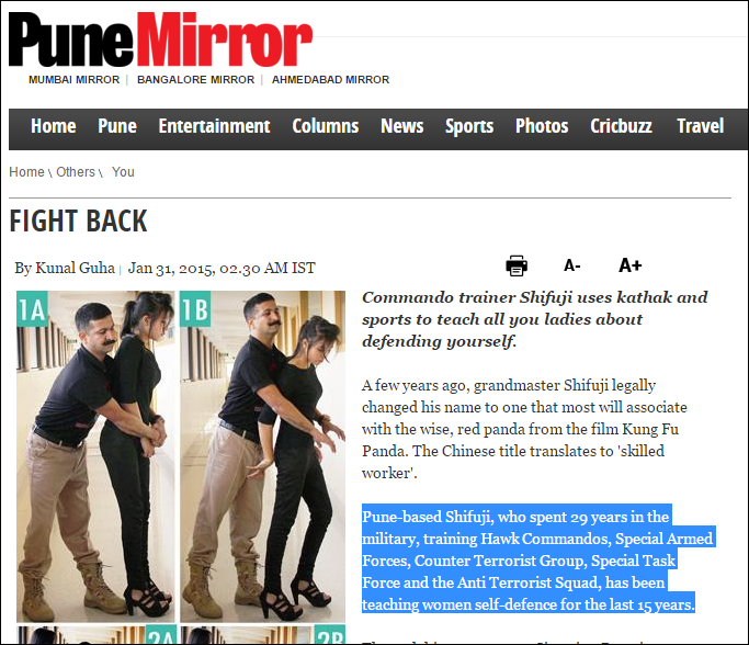 Screenshot taken from Pune Mirrors