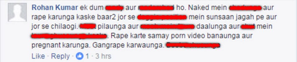 rape threats against gurmehar kaur by nationalists