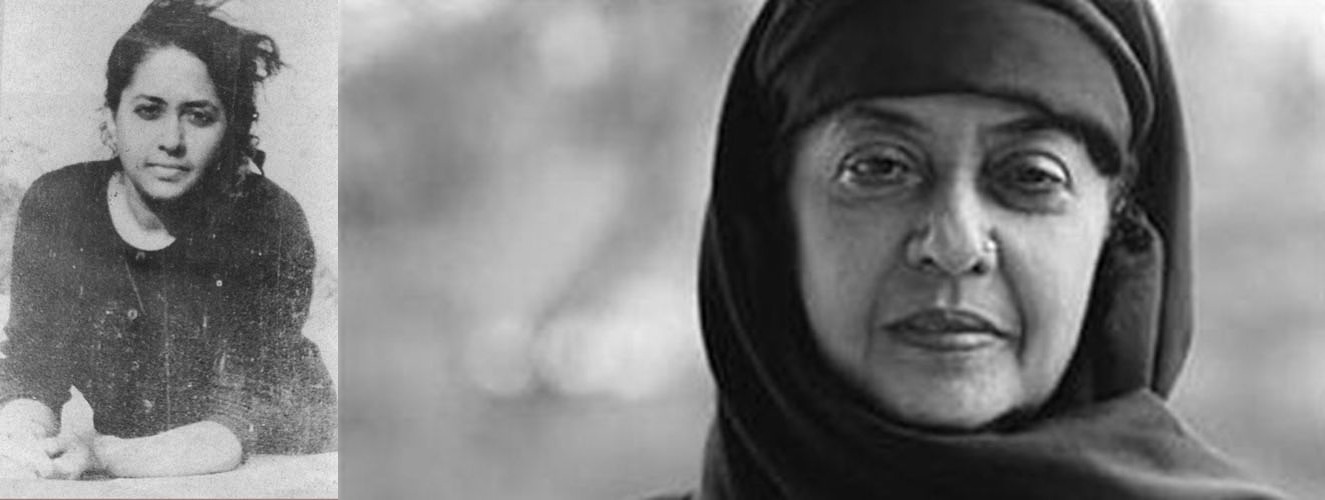 Left: Kamala Das (madhavikutty) Right: Kamala Surayya, after her conversion to Islam