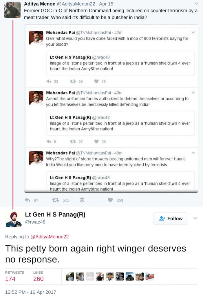 This petty born again right winger deserves no response.