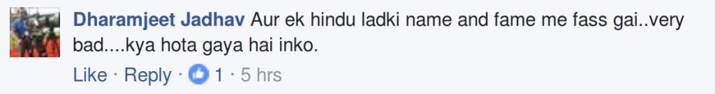 aur ek hindu ladki name and fame me fass gai .. very bad