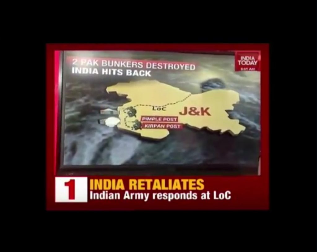Screenshot of India Today's report on retaliation by Indian Army