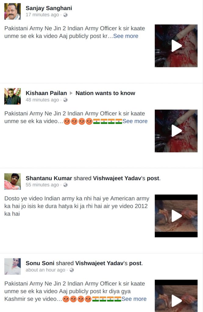 Beheading video viral on Facebook