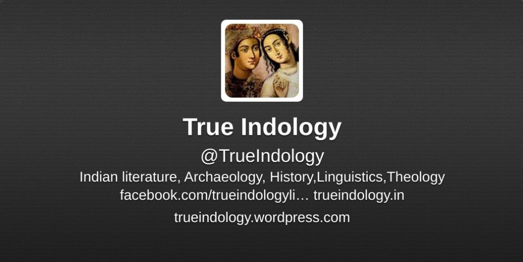 TrueIndology Twitter account