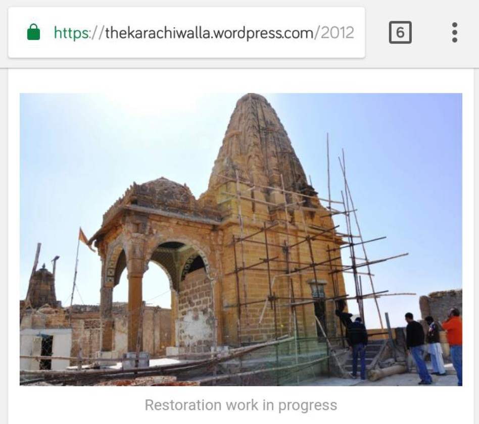 Varun Dev Temple under restoration