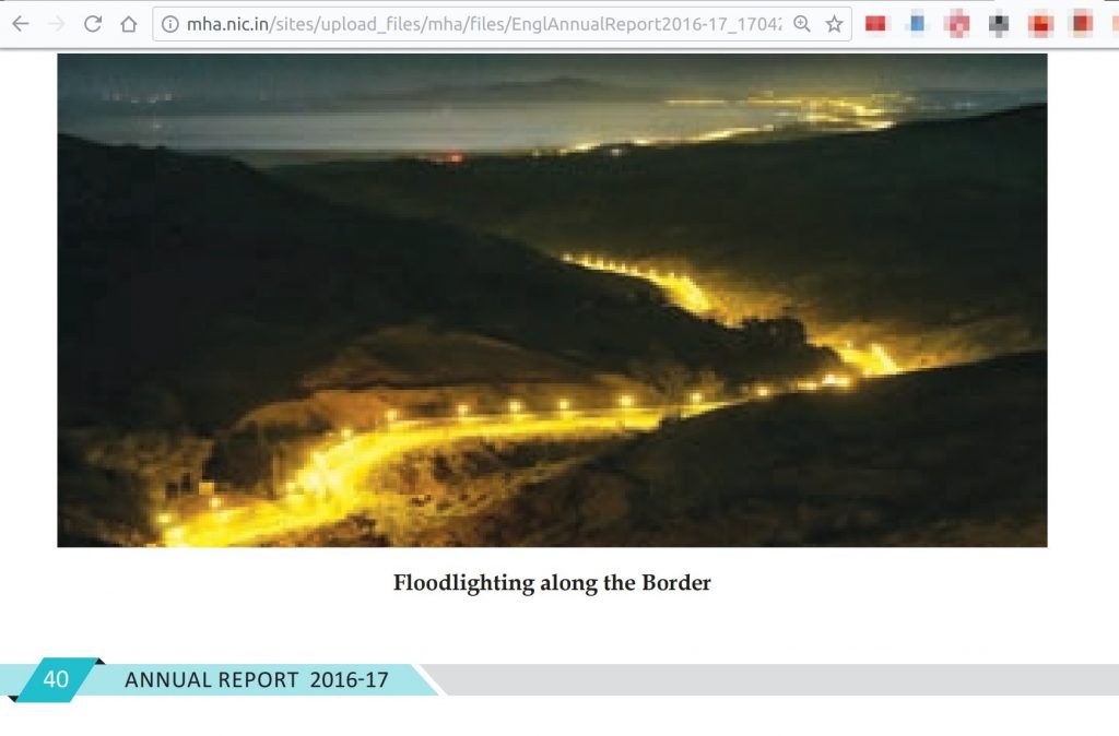 Spanish Morocco border picture in Annual Report