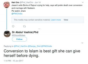 abdul vashist shanemalwa Conversion to Islam is best gift she can give herself before dying