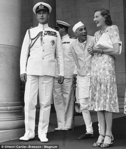 Nehru with Edwina Mountbatten