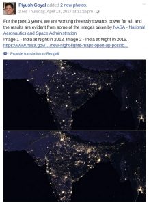 piyush goyal nasa maps