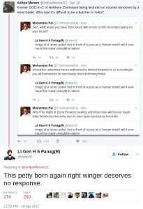 This petty born again right winger deserves no response.