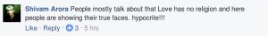 People mostly talk about that love has no religion and here people are showing their true faces. hypocrite!!!