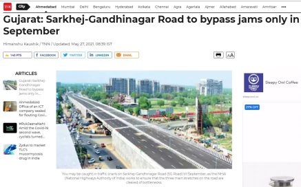 2021-08-13 15_03_50-Gujarat_ Sarkhej-Gandhinagar Road to bypass jams only in September _ Ahmedabad N