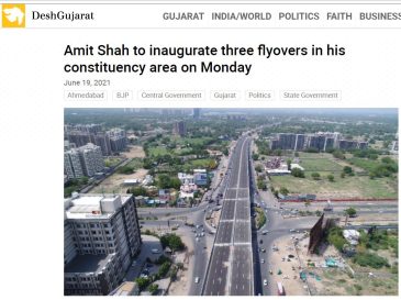 2021-08-13 15_06_01-Amit Shah to inaugurate three flyovers in his constituency area on Monday _ Desh