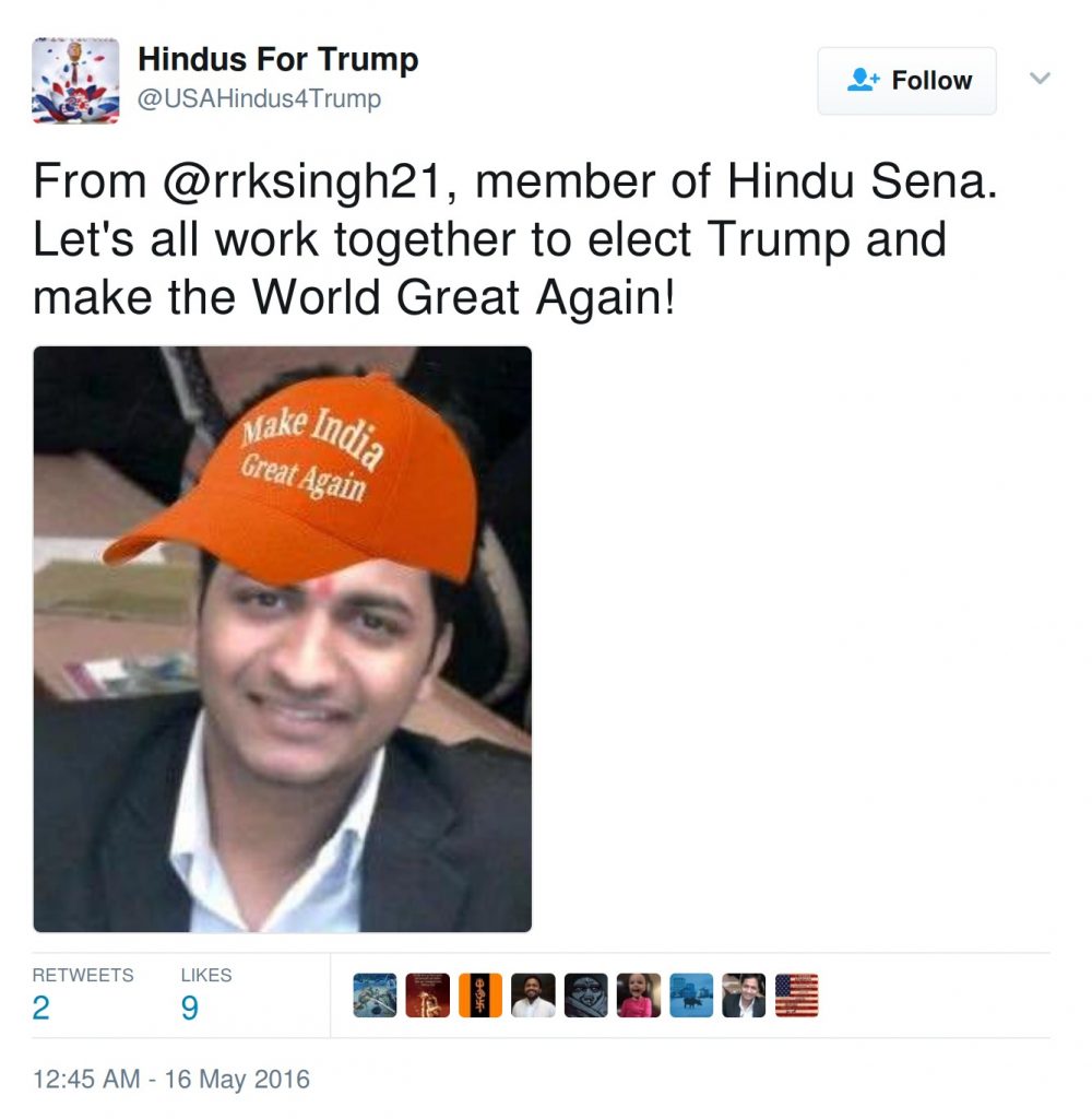 Ravi Singh HIndus For Trump