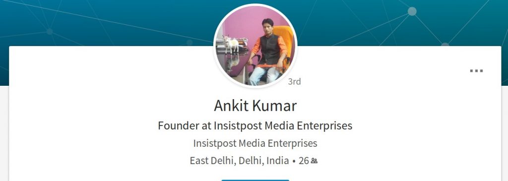 Ankit Pandey LinkedIn Profile