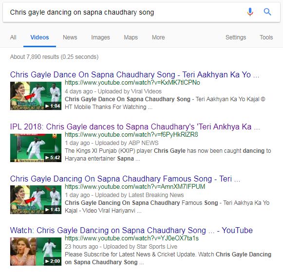 Chris gayle dancing on sapna chaudhary song - Google Search