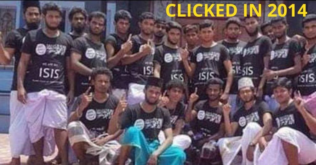 केरल में मतदान के बाद युवाओं ने ISIS की टी-शर्ट पहनी? 2014 तमिलनाडु की तस्वीर शेयर