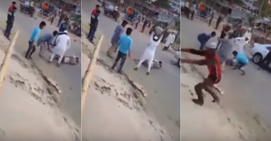 बांग्लादेश से 2017 का वीडियो, भारत में मुसलमान द्वारा हिंदू को मारने के झूठे दावे से शेयर