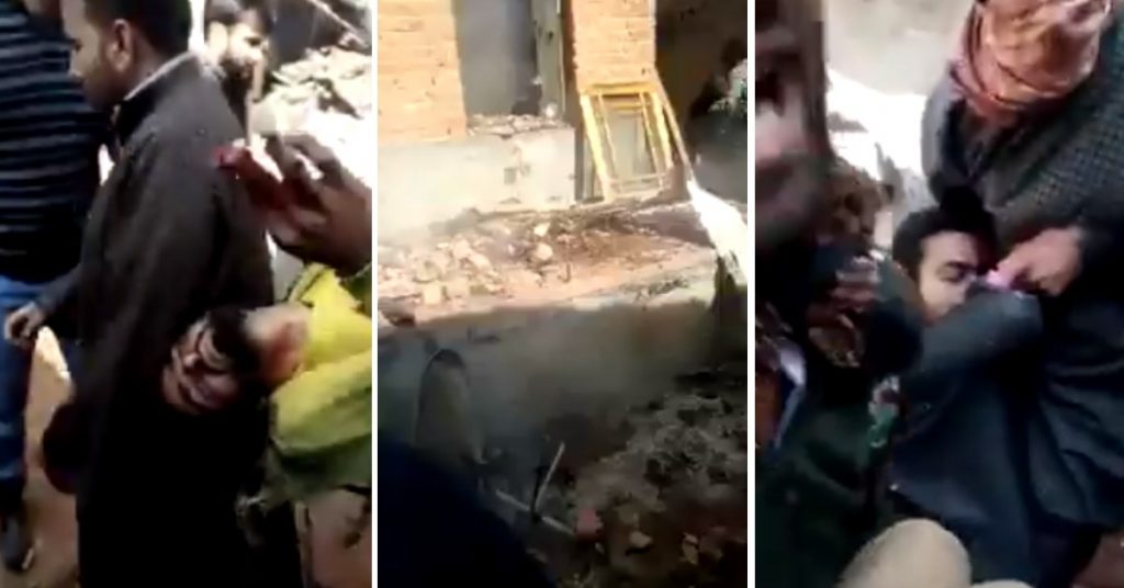 कुलगाम ब्लास्ट का पुराना वीडियो पाक सोशल मीडिया में कश्मीरियों पर अत्याचार बताकर साझा
