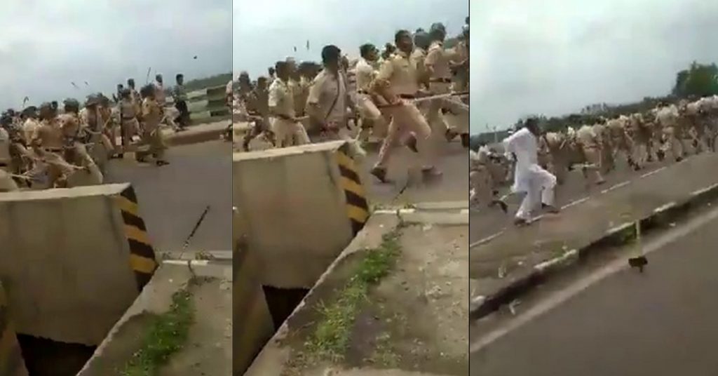 मराठा प्रदर्शन का वीडियो असम में NRC के बाद पुलिस का पीछा कर रही उग्र भीड़ का बताया