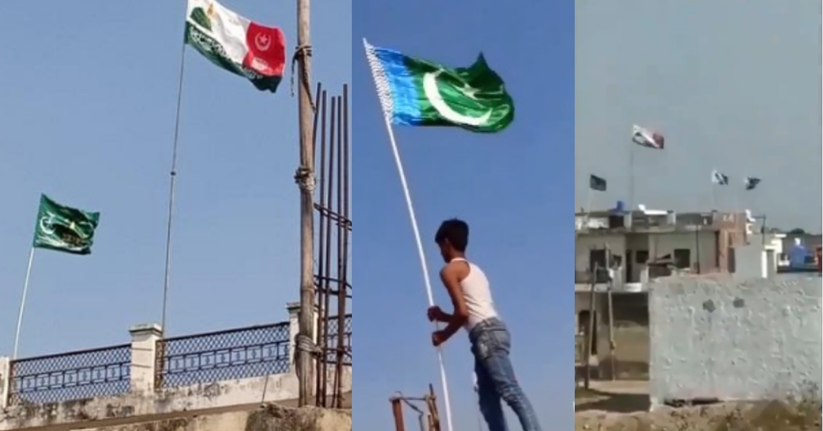 पंजाब में इस्लामिक झंडे लहराने का वीडियो पाकिस्तानी झंडे के दावे से शेयर