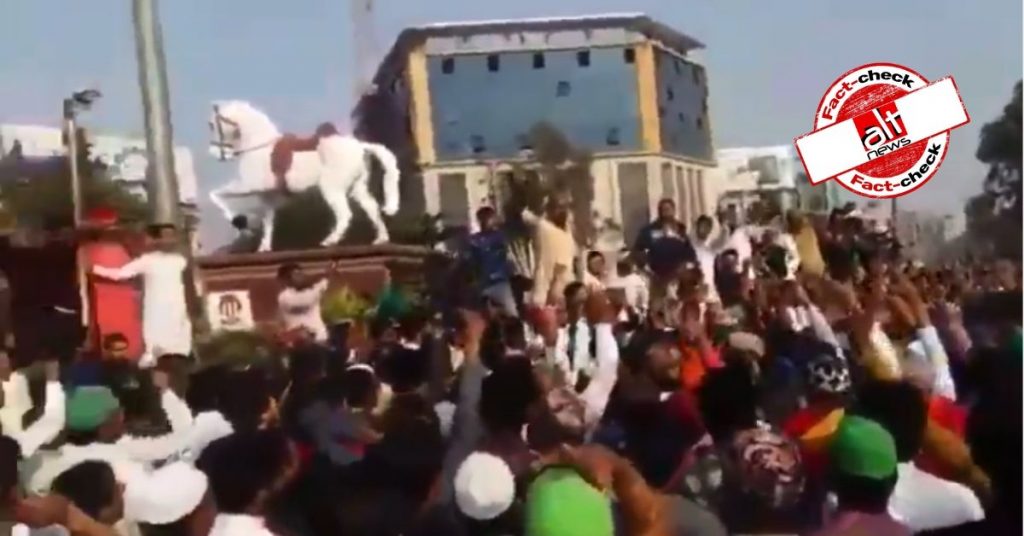 राजस्थान का पुराना वीडियो दिल्ली चुनाव के बीच मुस्लिमों की नारेबाज़ी के रूप में शेयर