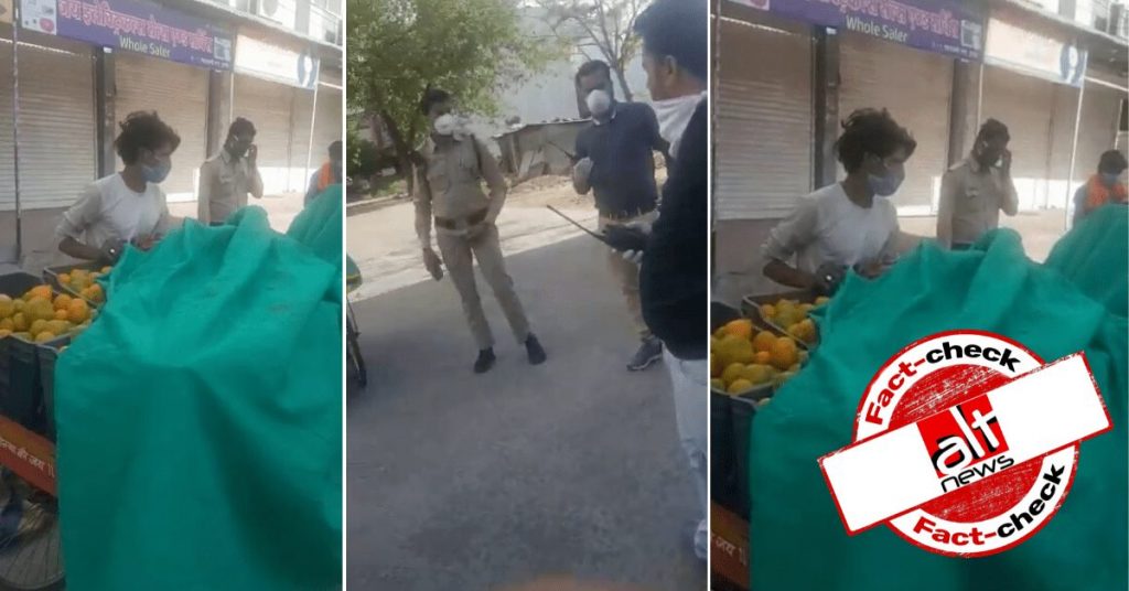 लॉकडाउन : इंदौर के फल बेचने वालों का वीडियो हिन्दू-मुस्लिम के ग़लत एंगल से शेयर किया गया
