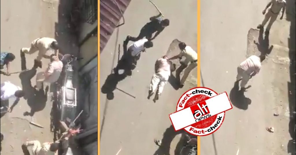 लॉकडाउन : मुंबई के वीडियो को अहमदाबाद में गूंगे-बहरे शख्स की पुलिस की पिटाई के नाम पर शेयर किया गया