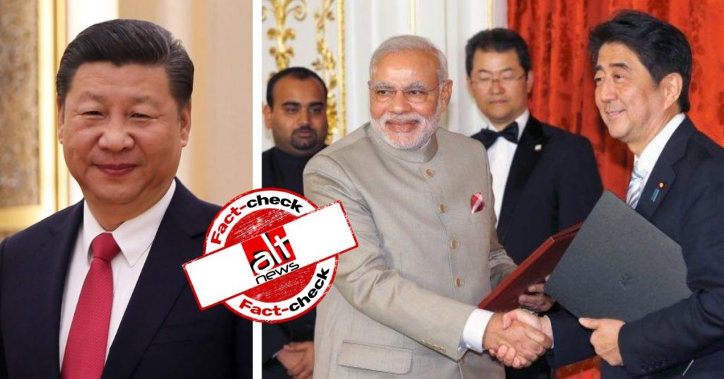 मोदी पर चीन से नज़दीकी के ‘आरोप’ लगाते हुए कांग्रेस ने वीडियो में लगायी जापानी PM की तस्वीर