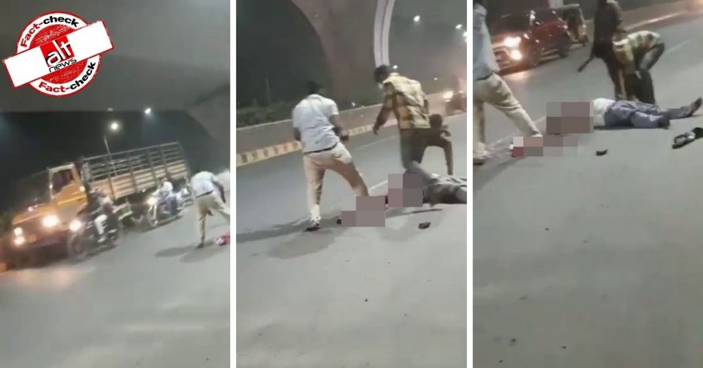 हैदराबाद में सड़क पर शख्स की हत्या का वीडियो दिल्ली का बताकर किया जा रहा शेयर