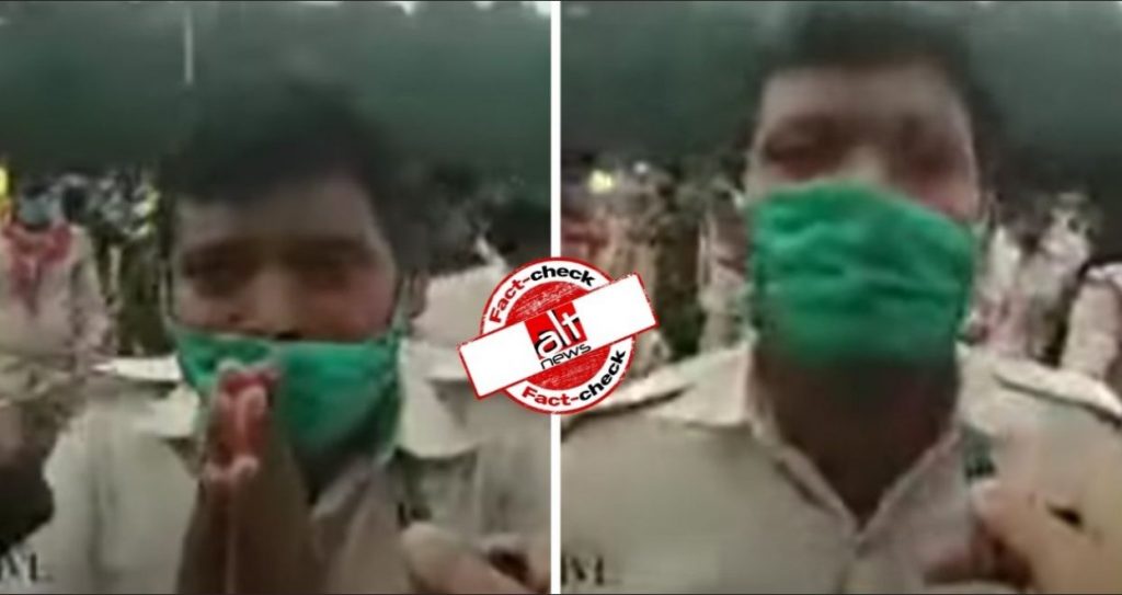 किसान आन्दोलन में 200 पुलिसवालों ने इस्तीफ़ा दिया? रांची का पुराना वीडियो शेयर किया गया