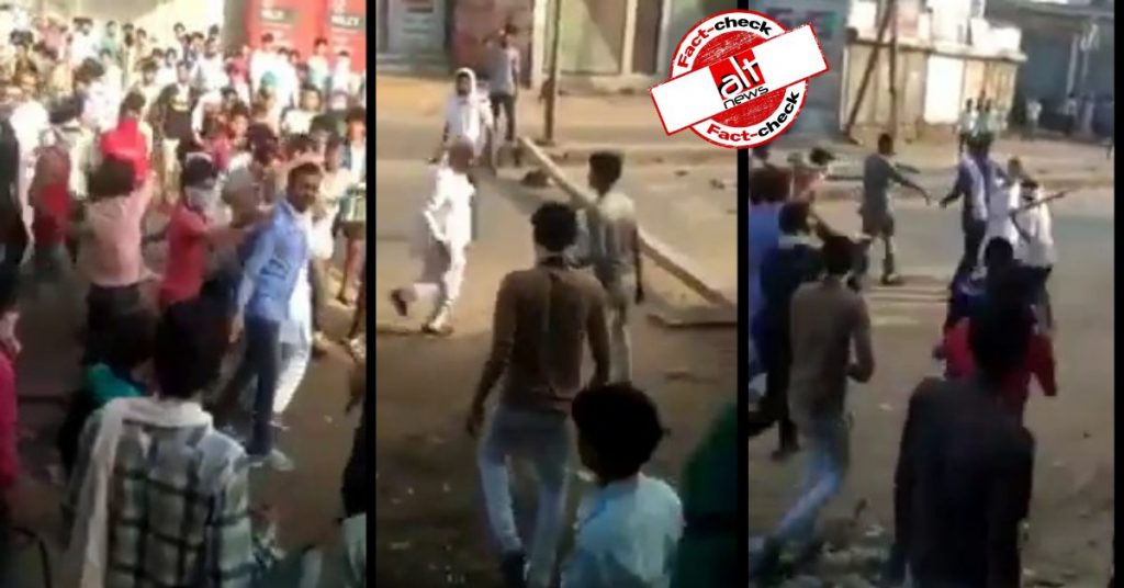फ़ैक्ट-चेक : राजस्थान में भगवा झंडा उतारने पर रामकेश मीणा की भीड़ ने की पिटाई?