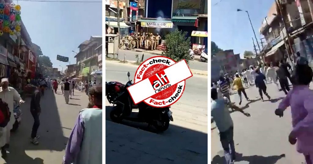 JnK में पत्थरबाज़ी के पुराने वीडियो जयपुर में पुलिस पर हुए हमले के बताये गये