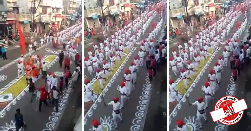 फ़ैक्ट-चेक : भारत को ‘हिंदू राष्ट्र’ घोषित करने के लिए भारी संख्या में ‘राम भक्त’ अयोध्या पहुंचे?