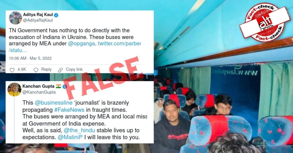तमिलनाडु सरकार के यूक्रेन से छात्रों को लाने की व्यवस्था पर रिपोर्ट करने वाली पत्रकार पर लगे ग़लत आरोप