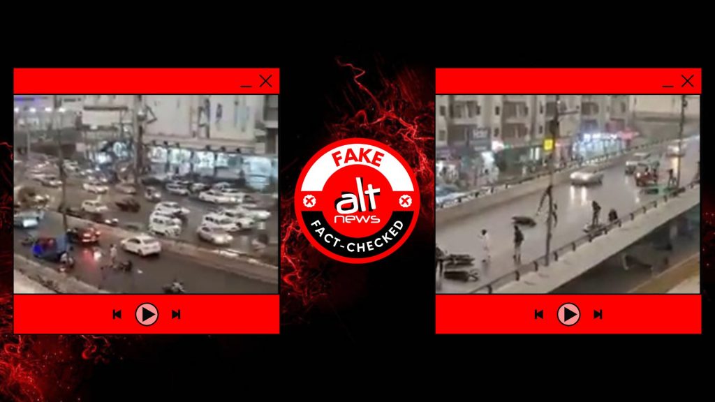 फ़्लाईओवर पर फिसलती बाइकों का वीडियो न मुंबई का है और न हैदराबाद का
