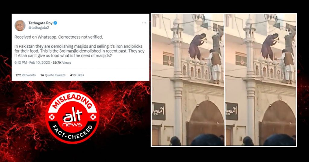 पाकिस्तान में धार्मिक ईमारत में हुई तोड़फोड़ का आर्थिक संकट से कोई लेना-देना नहीं है
