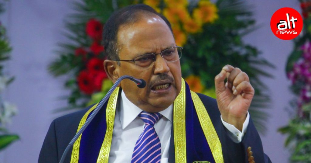 NSA अजीत डोभाल ने सच में कहा था कि ISI ने भारत में मुसलमानों से ज़्यादा हिंदुओं को भर्ती किया