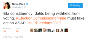 Eta constituency dalit muslims witheld from voting