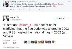 unsubtledesi rss did not hoise because flag code changed in 2002