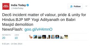 Dec6 incident matter of valour, pride & unity for Hindus:BJP MP Yogi Adityanath on Babri Masjid demolition