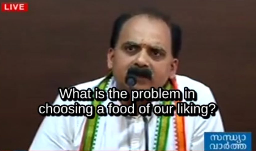 “If I win, I will start good slaughterhouses here”, says Kerala BJP leader