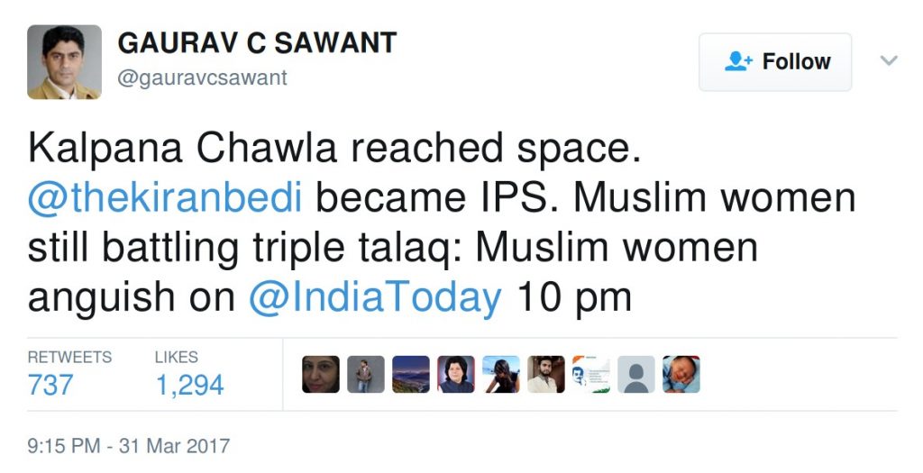 Kalpana Chawla reached space. @thekiranbedi became IPS. Muslim women still battling triple talaq: Muslim women anguish on India Today