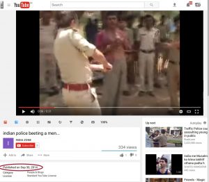 Police brutality video first posted in September 2014