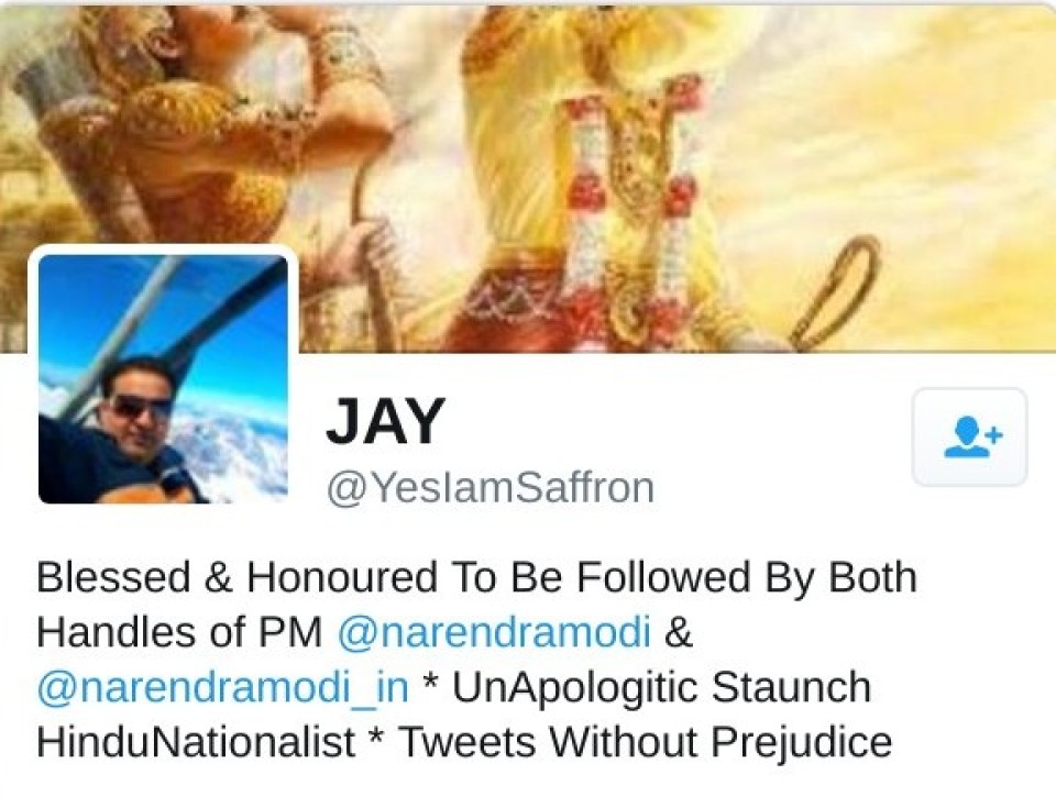 Blessed & Honoured to be followed by Both Handles of PM @narendramodi & @narendramodi_in