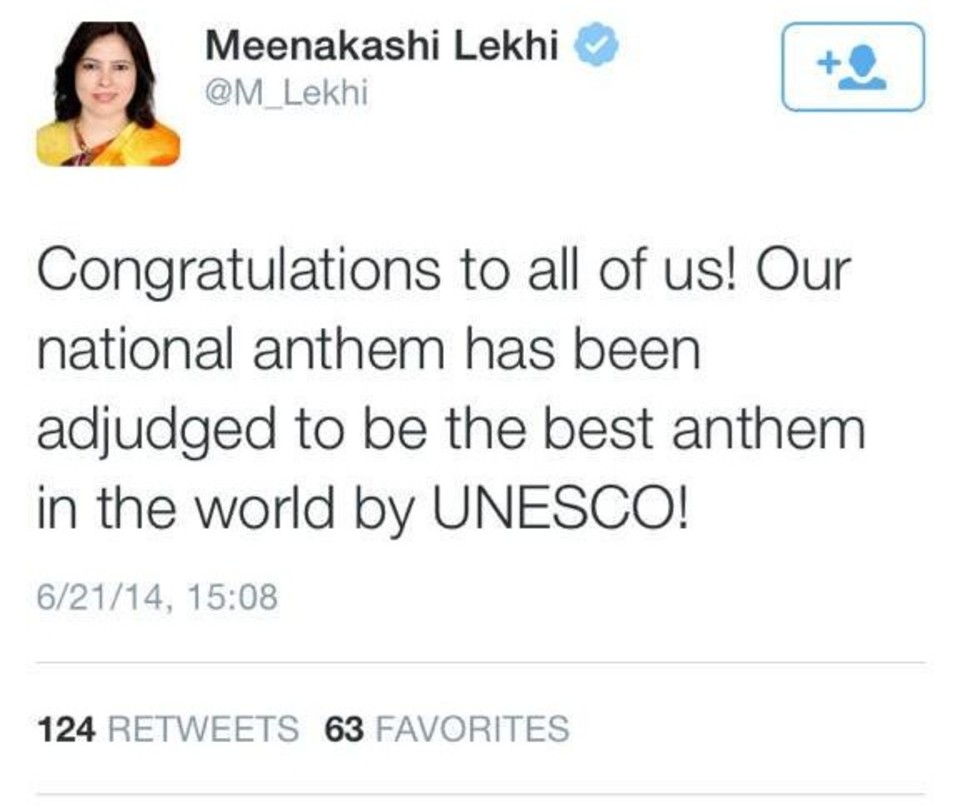 Congratulations to all of us! our national anthem has been adjudged to be the best anthem in the world by UNESCO!