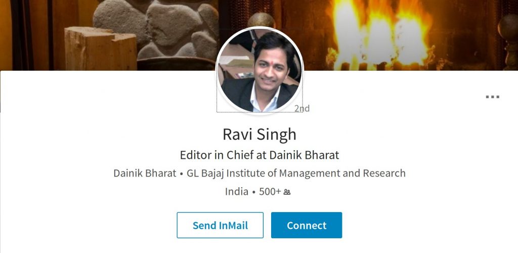 Ravi Singh Dainik Bharat Linkedin Profile