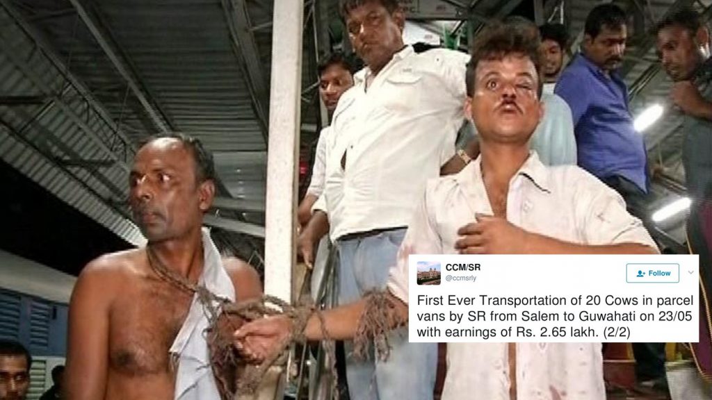 “Unique initiative” of Southern Railway to transport livestock runs into Gau Rakshaks